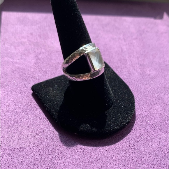 Grace & Heart Sterling Silver/ Mother of Pearl Ring Size 10 New - Picture 5 of 7